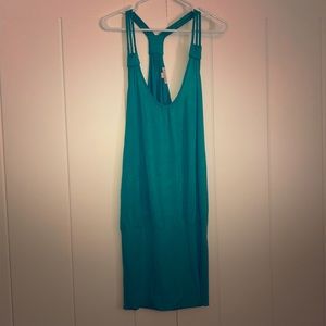 Teal sun dress - forever 21